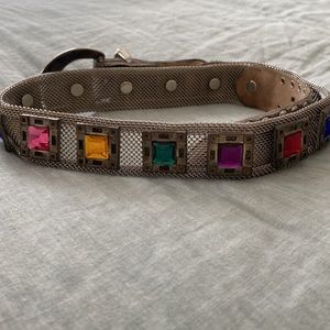 Vintage Sandcastle Mesh Jeweled Belt
